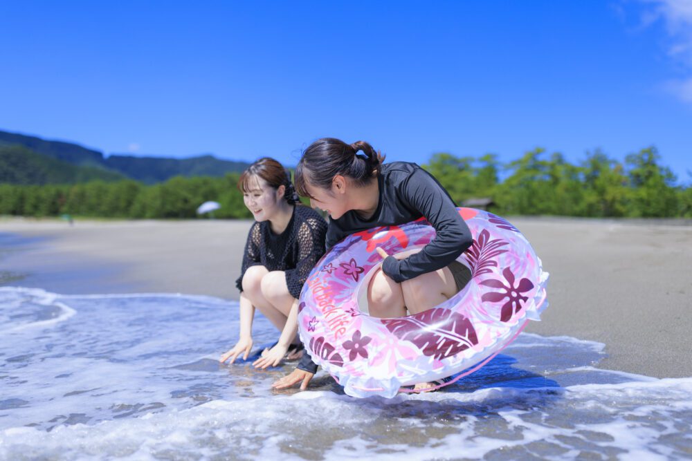 尽情享受美丽的大海和豪华露营! 照片上的四万十町的女子之旅